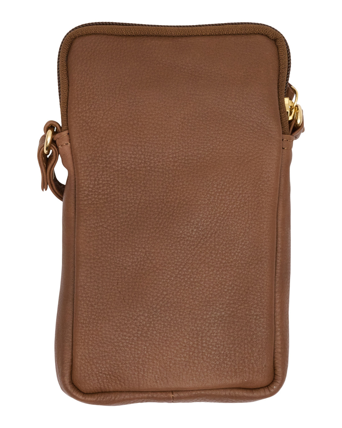 Mobiltaske Misse - Coffee / gold
