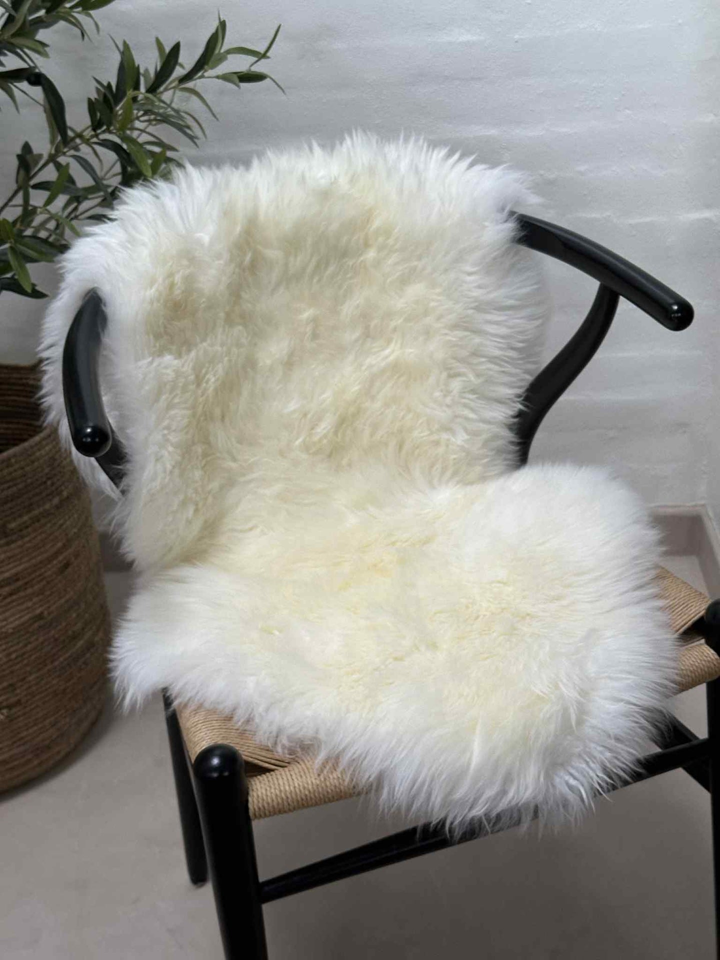Lammfell 85x55 – Weiß