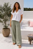 T-Shirt - White linen