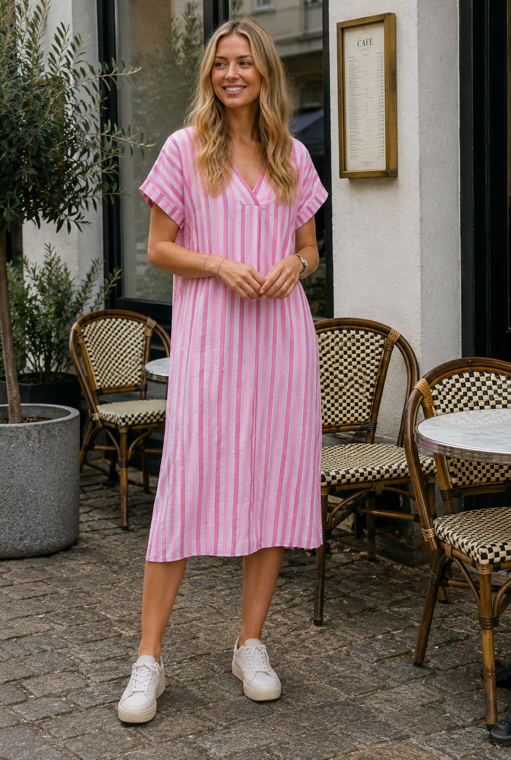 Kjole Emina pink