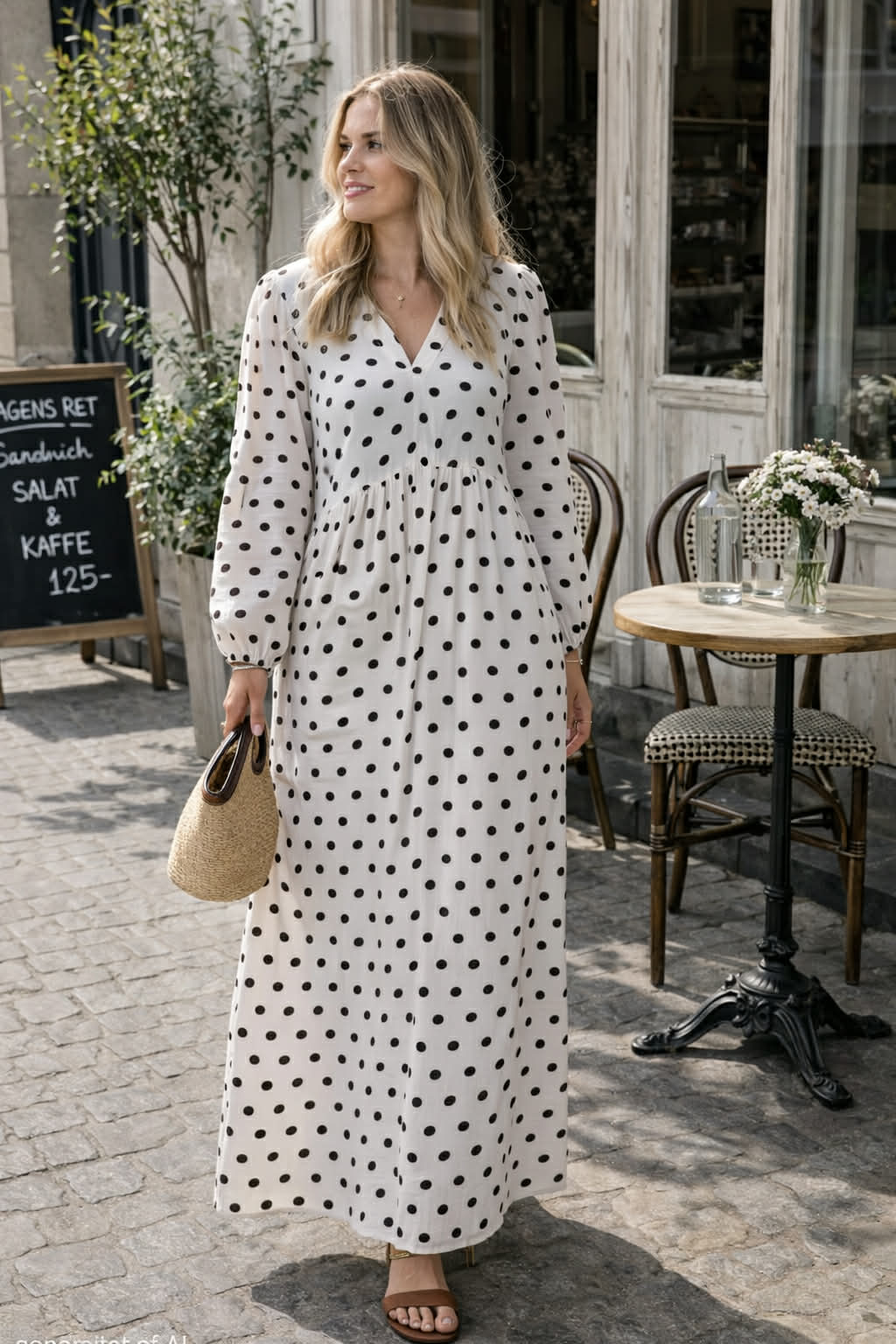 Kleid Melina - Dot Beige