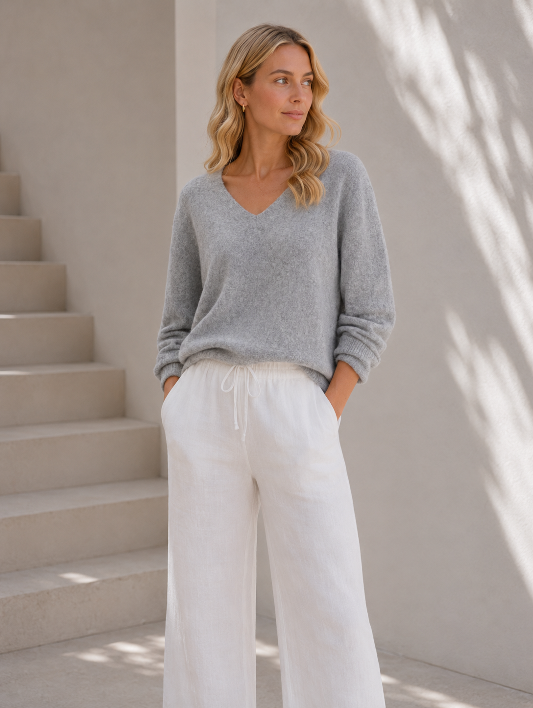 Bluse Dagmar superweiche Qualität – Mittelgrau