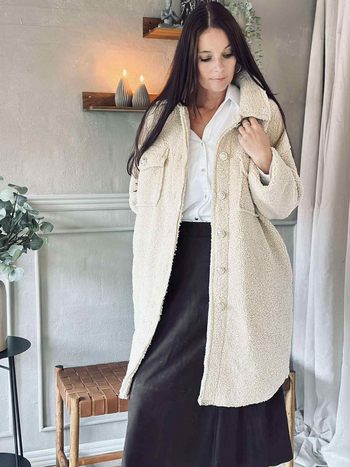 Jacke Teddy Lois beige