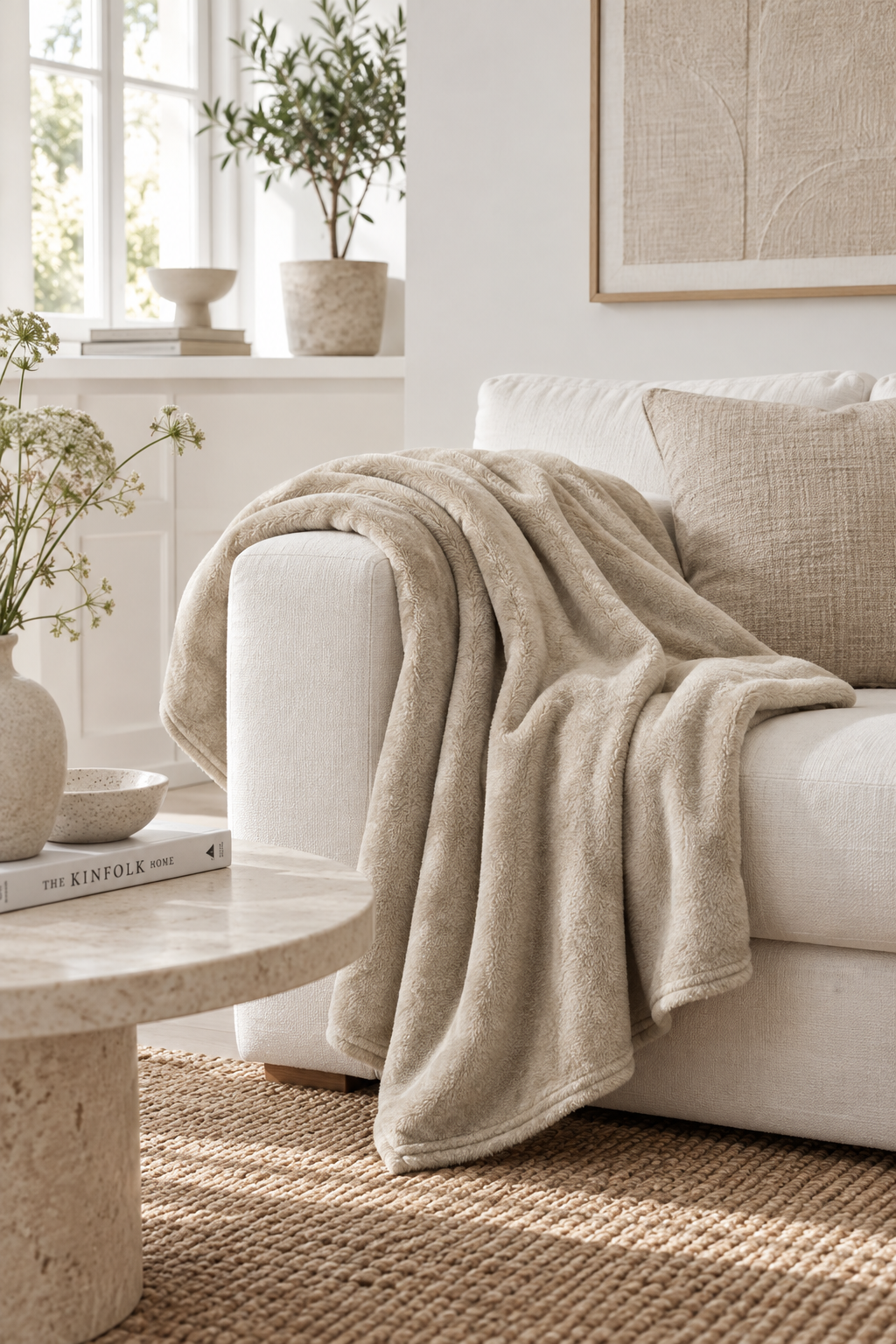 Decke Beige - 130 x 150