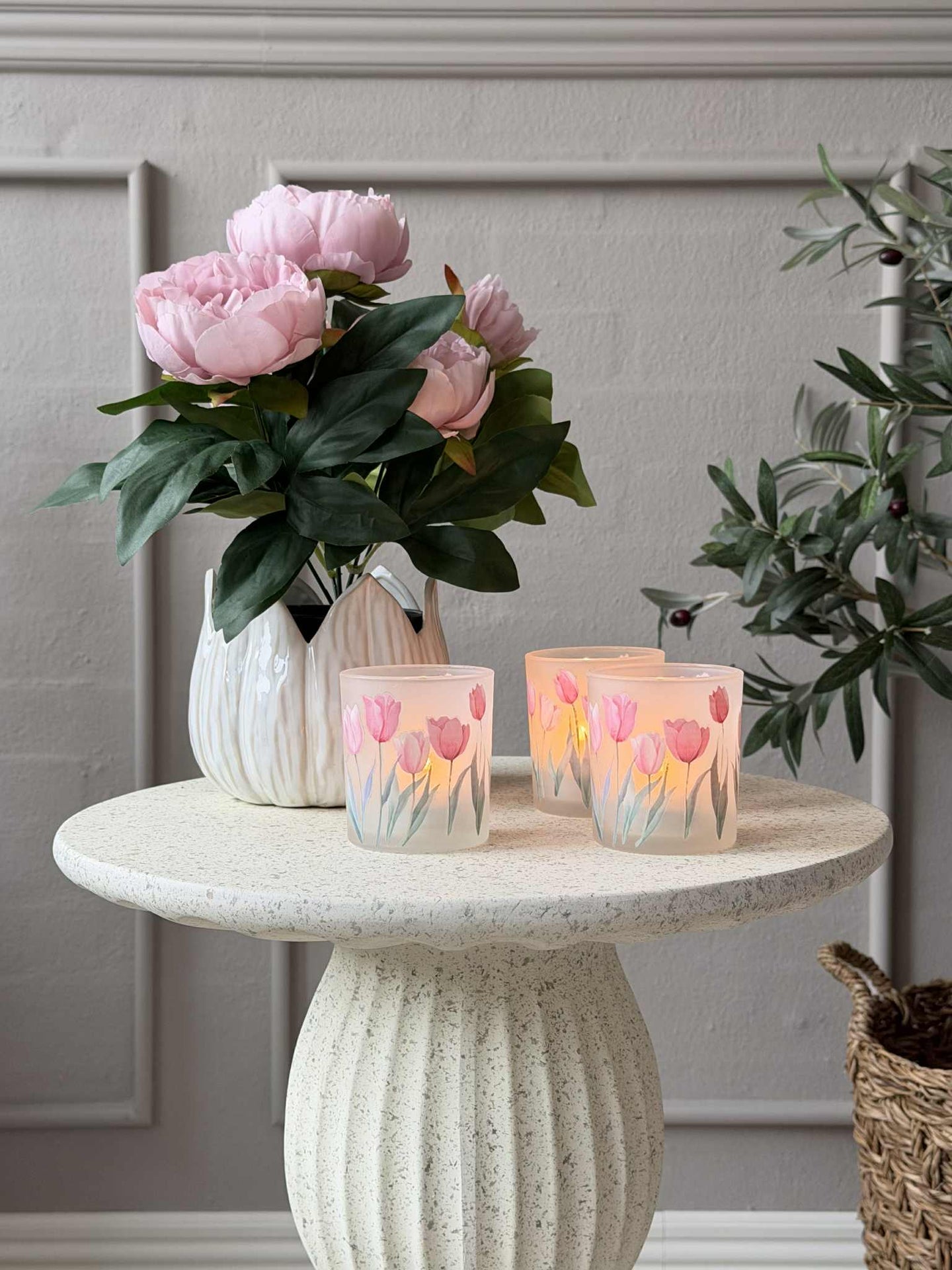 Kerzenhalter Tulpen 3er
