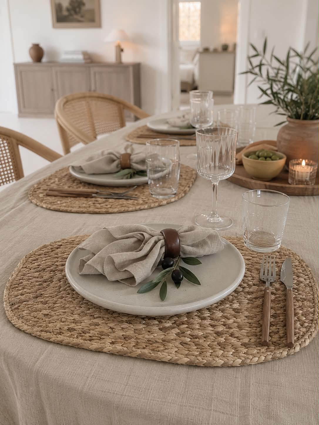Platzset aus Jute - Oval
