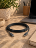 Opladerkabel USB-C til USB-C - 2 m sort