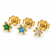 Mixbox GIA - Emerald, Blau und Klar - vergoldet