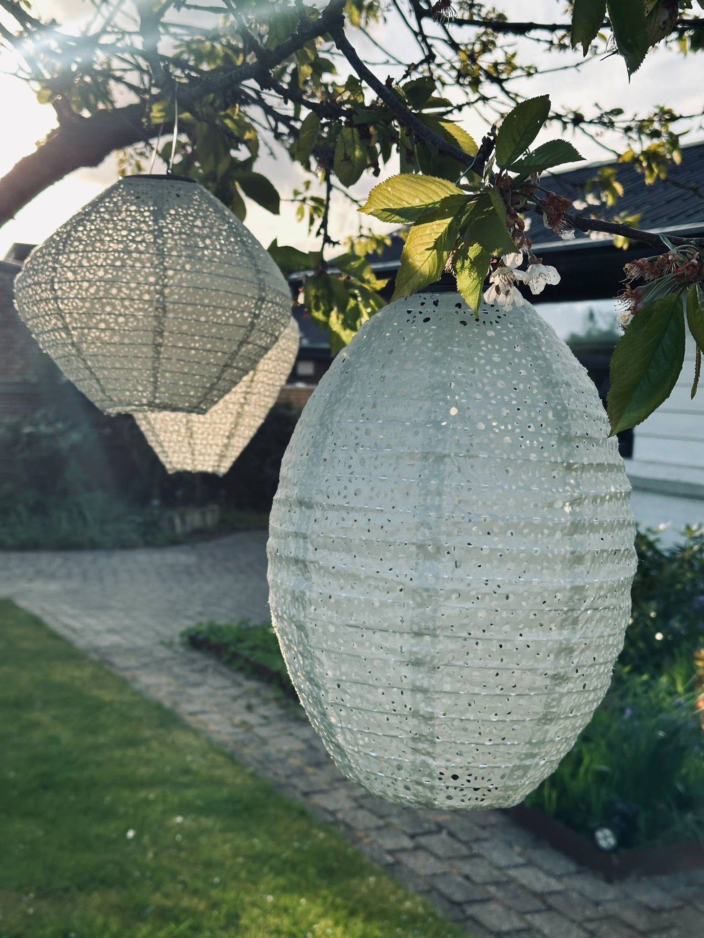 Lampe mit Solarzellen - Dusty Green