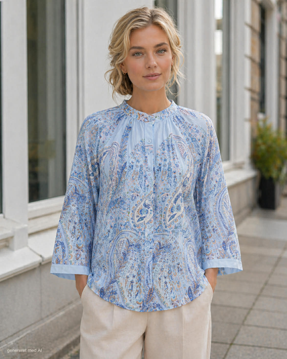 Bluse Jayla blau