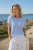 T-Shirt MAY loose - Blau