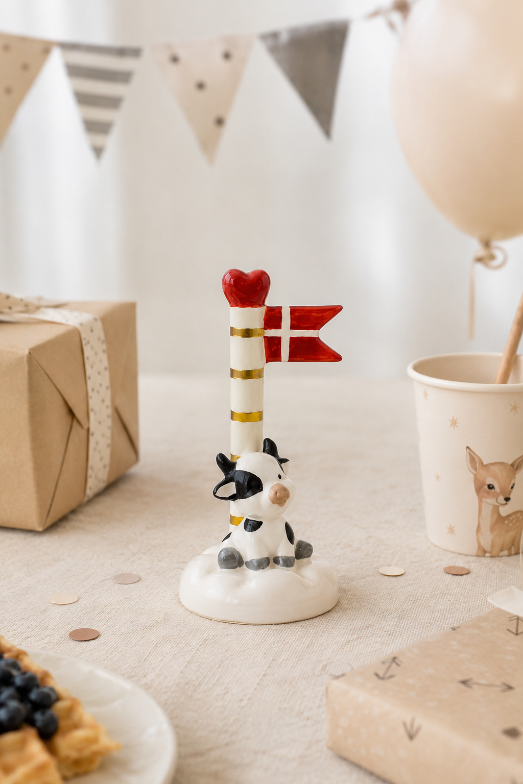 Fahne Keramik – Cow 14 cm