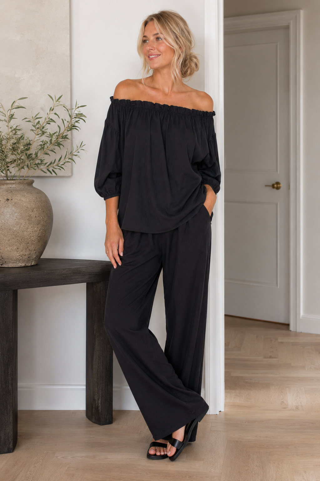 Bluse Juniper black