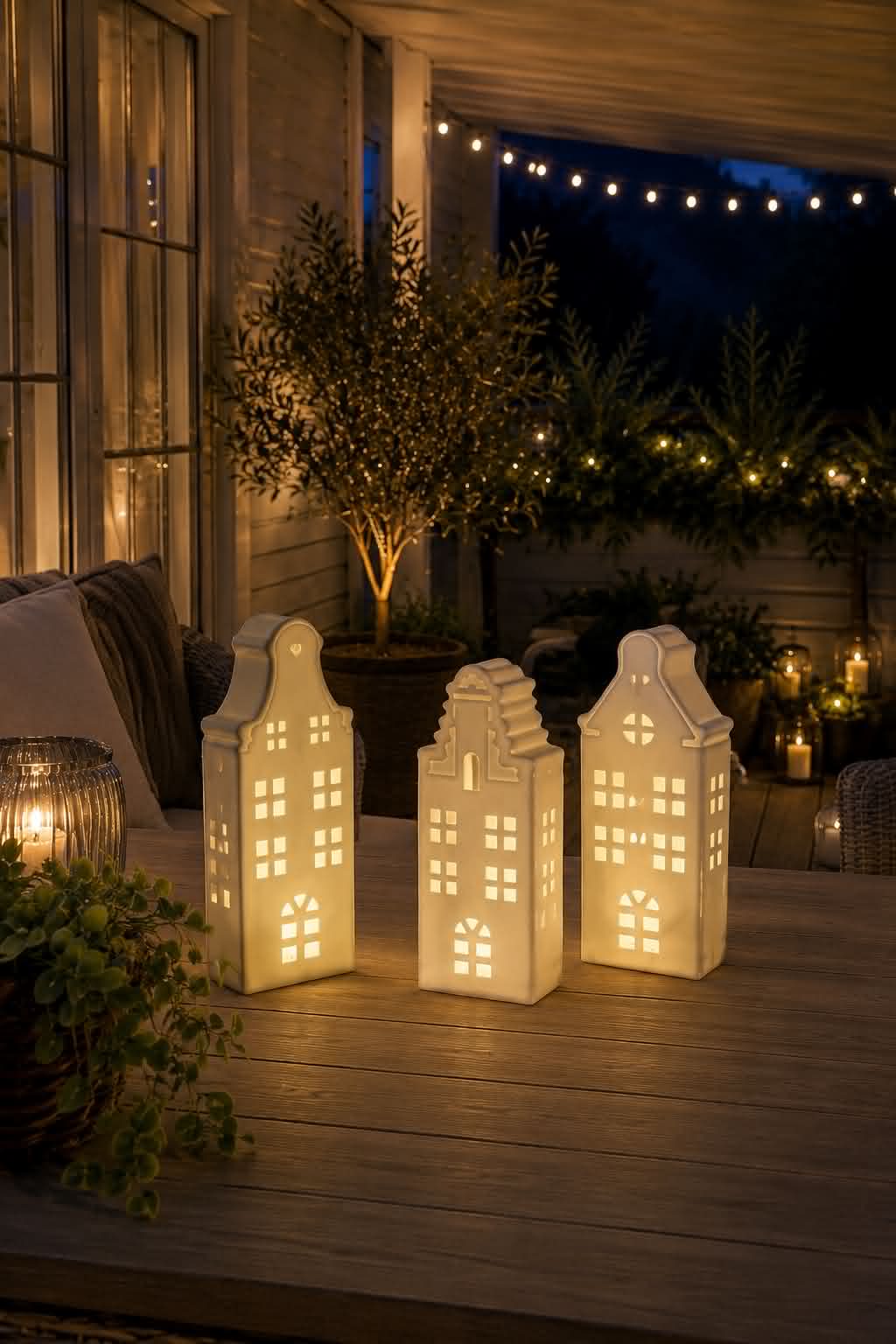 Lichthaus mit LED  - WHITE MIX