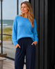Alpacha Strick Depeche - Jeans Blue