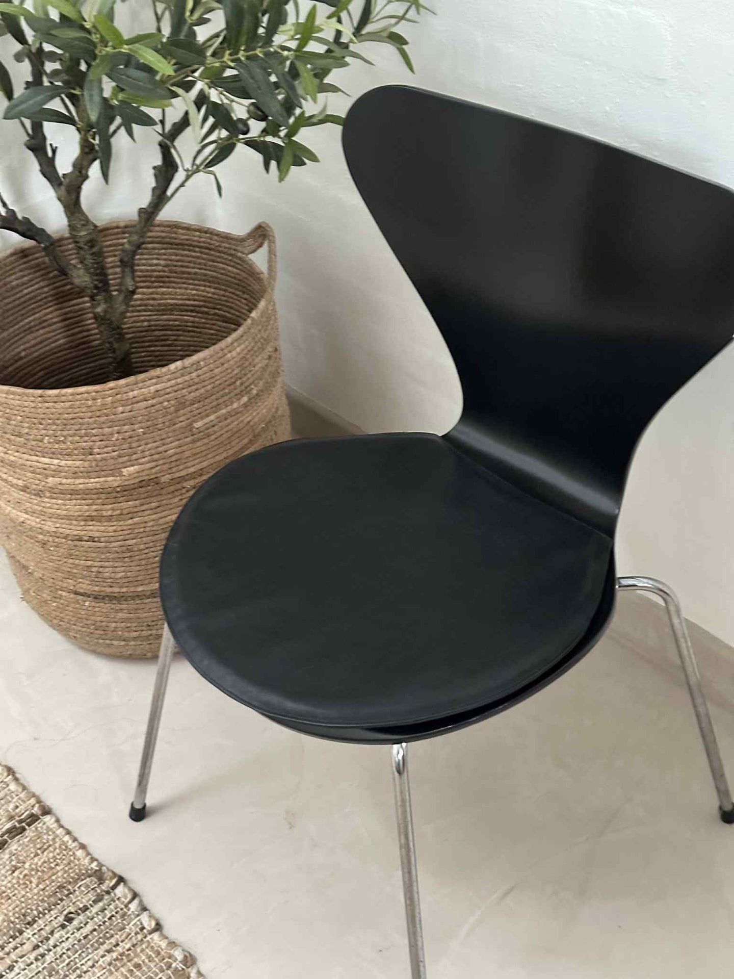 Ledersitzkissen Schwarz - Modell 7