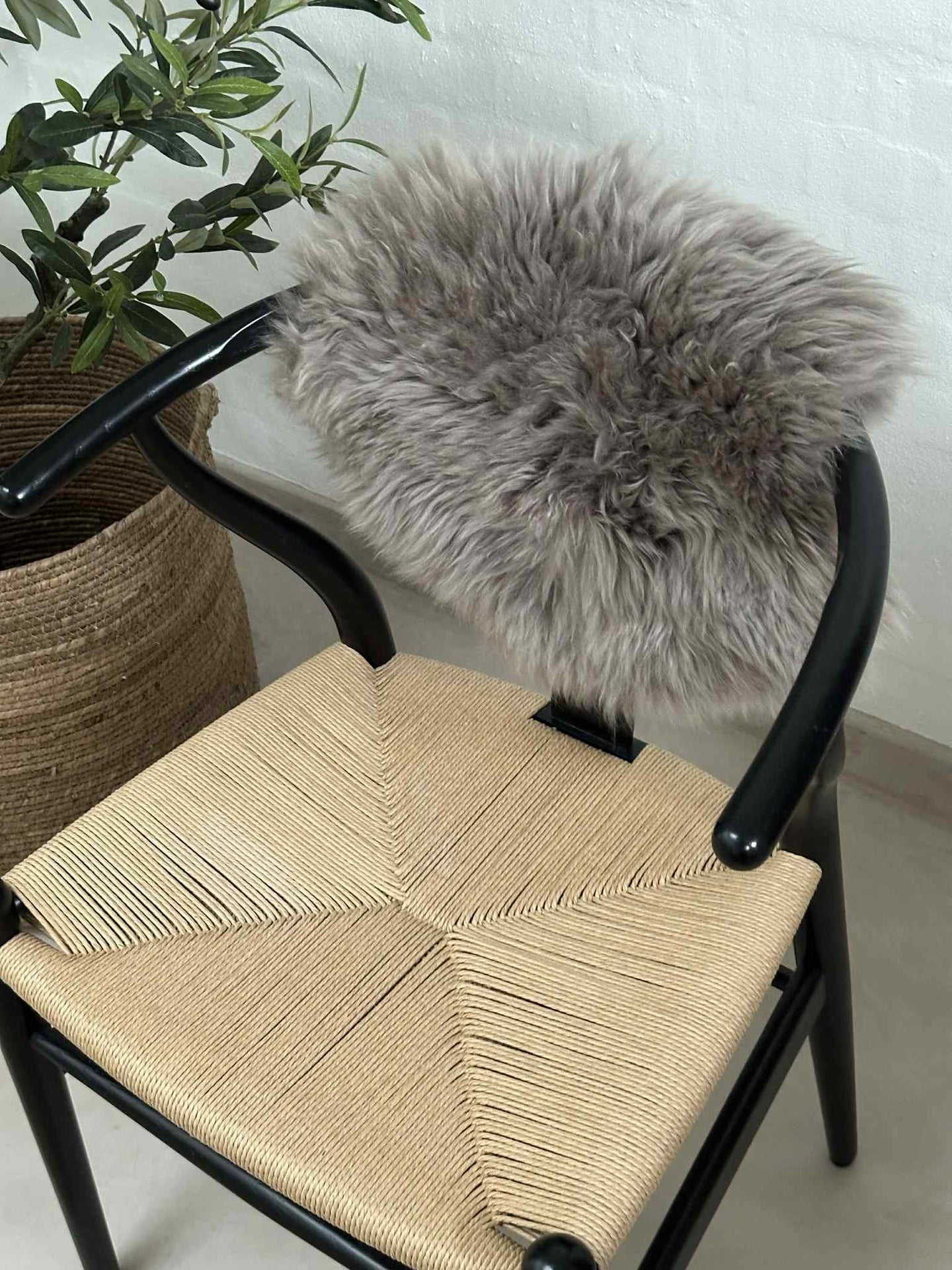 Sitzfell Ø 34 cm - Mocca Lammfell