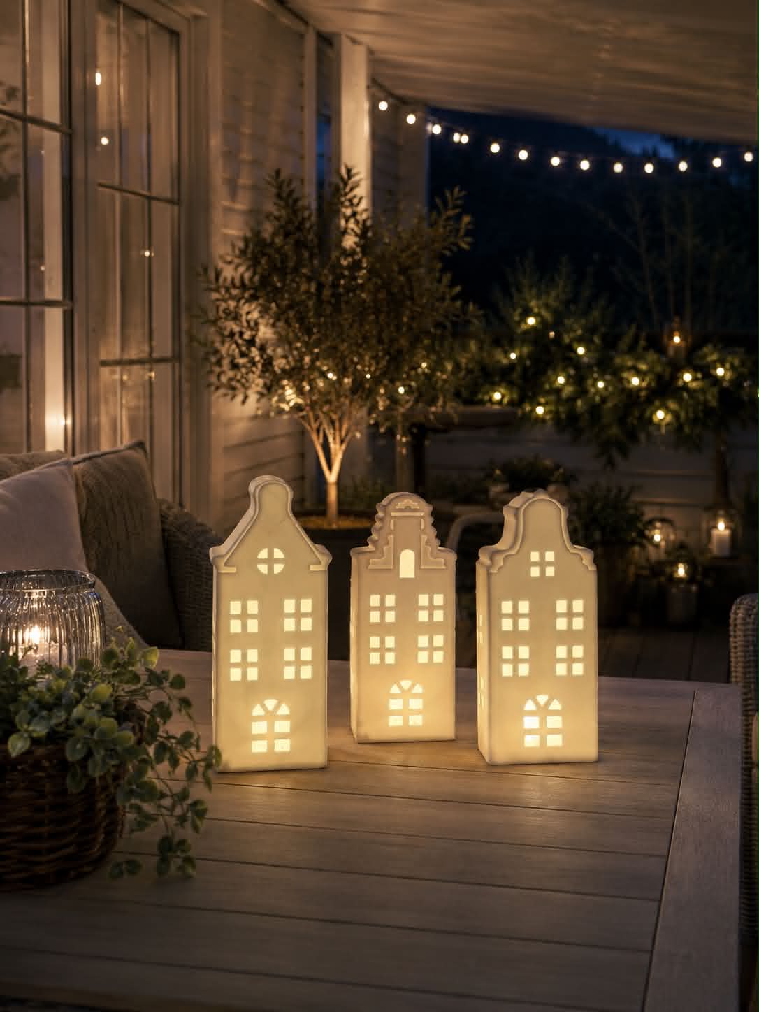 Lichthaus mit LED  - WHITE MIX