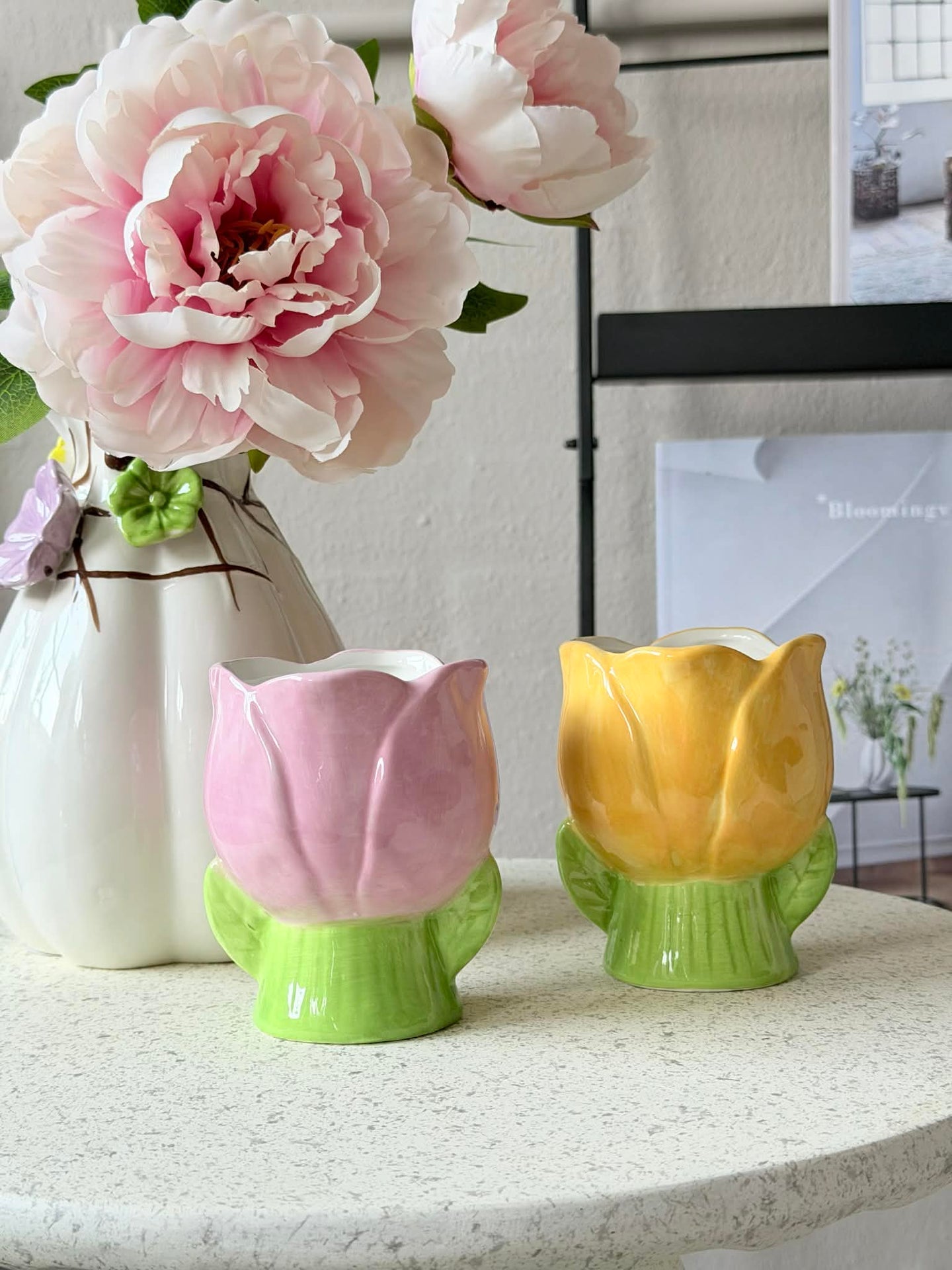 Übertopf Tulpe - mehrere Farben