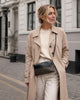 Clutch / Ledertasche mit goldenen Nieten