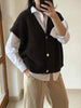 Cardigan mit kurzen Ärmeln - Braun