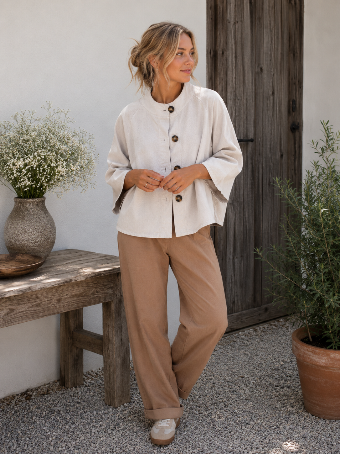Jacke Jessamy - Beiger Babycord