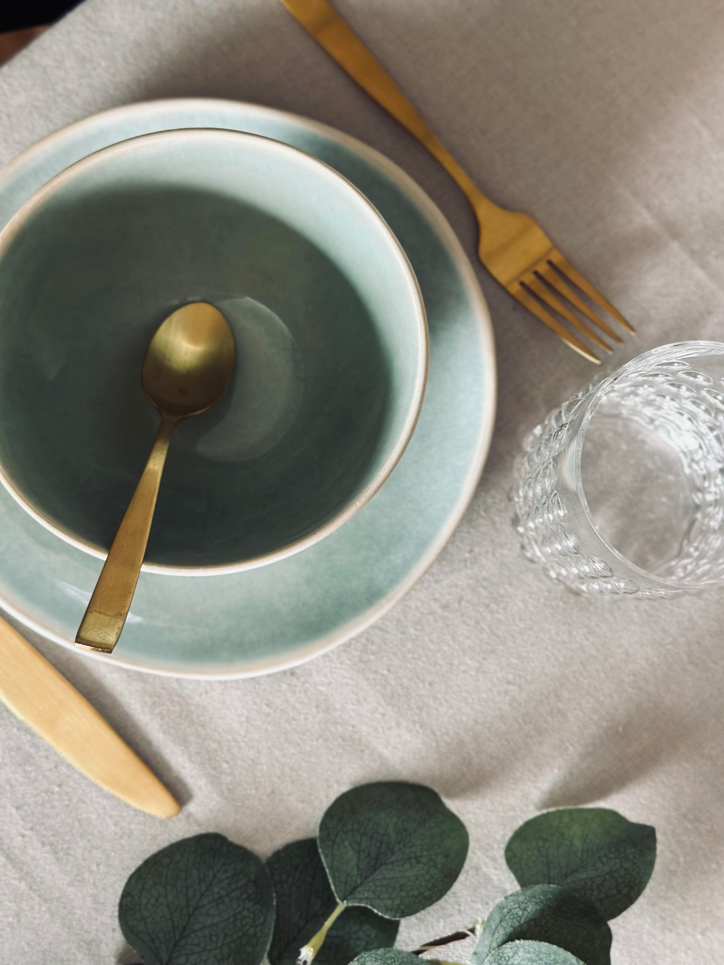 Steingutteller Mint