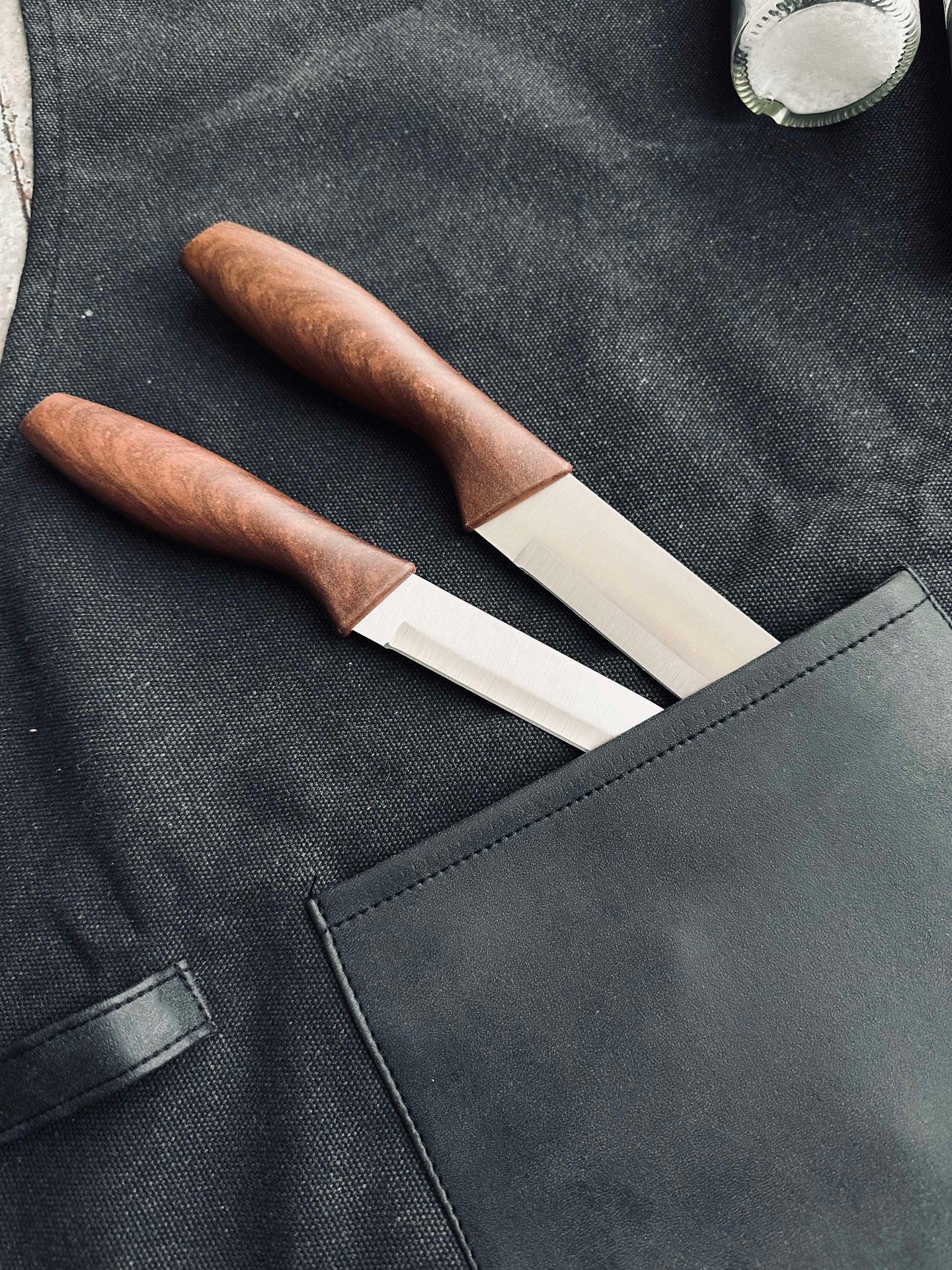 Schürze aus Canvas - Stone mit Taschen