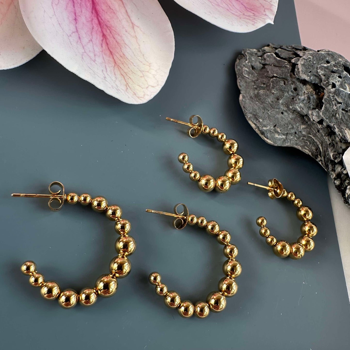 Ohrringe Gunilla 20 mm - 18k vergoldet