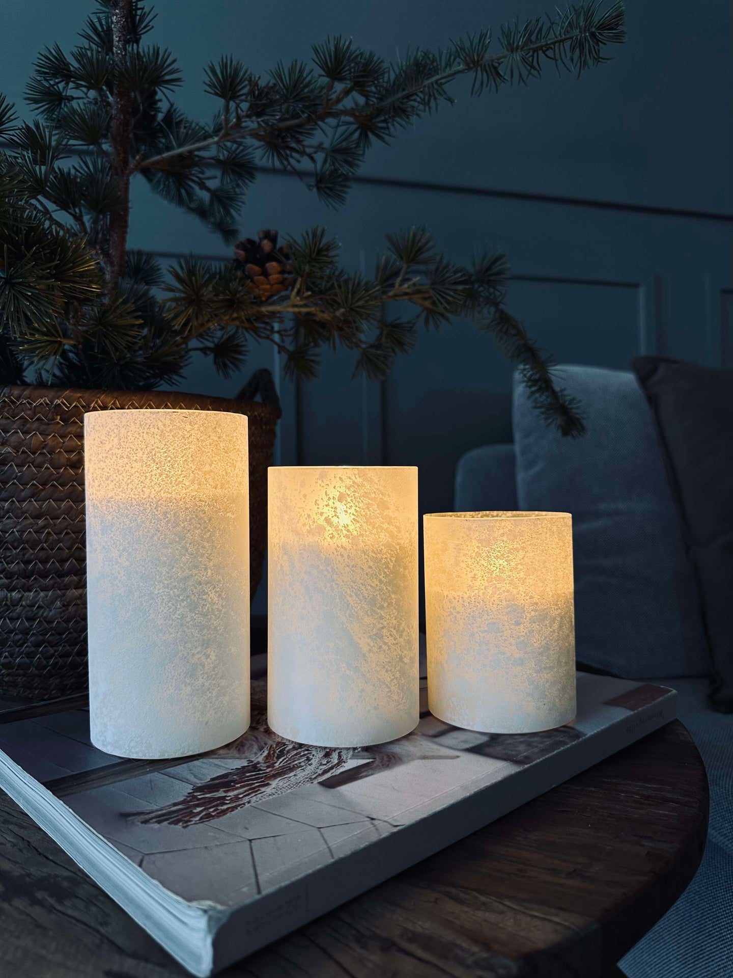 LED-Kerzen FROZEN - Weiß 3 Stk