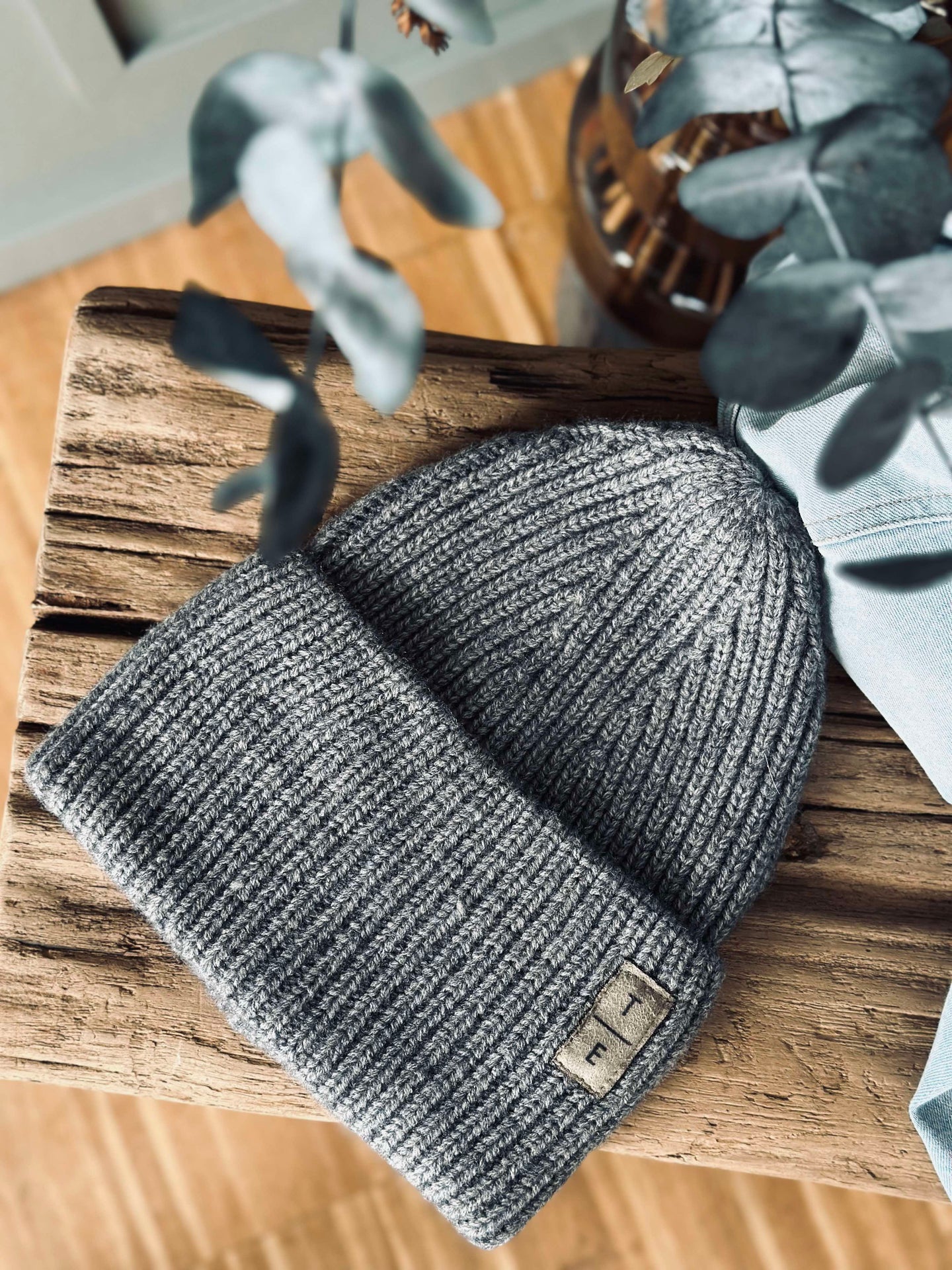 Beanie Mütze Grau