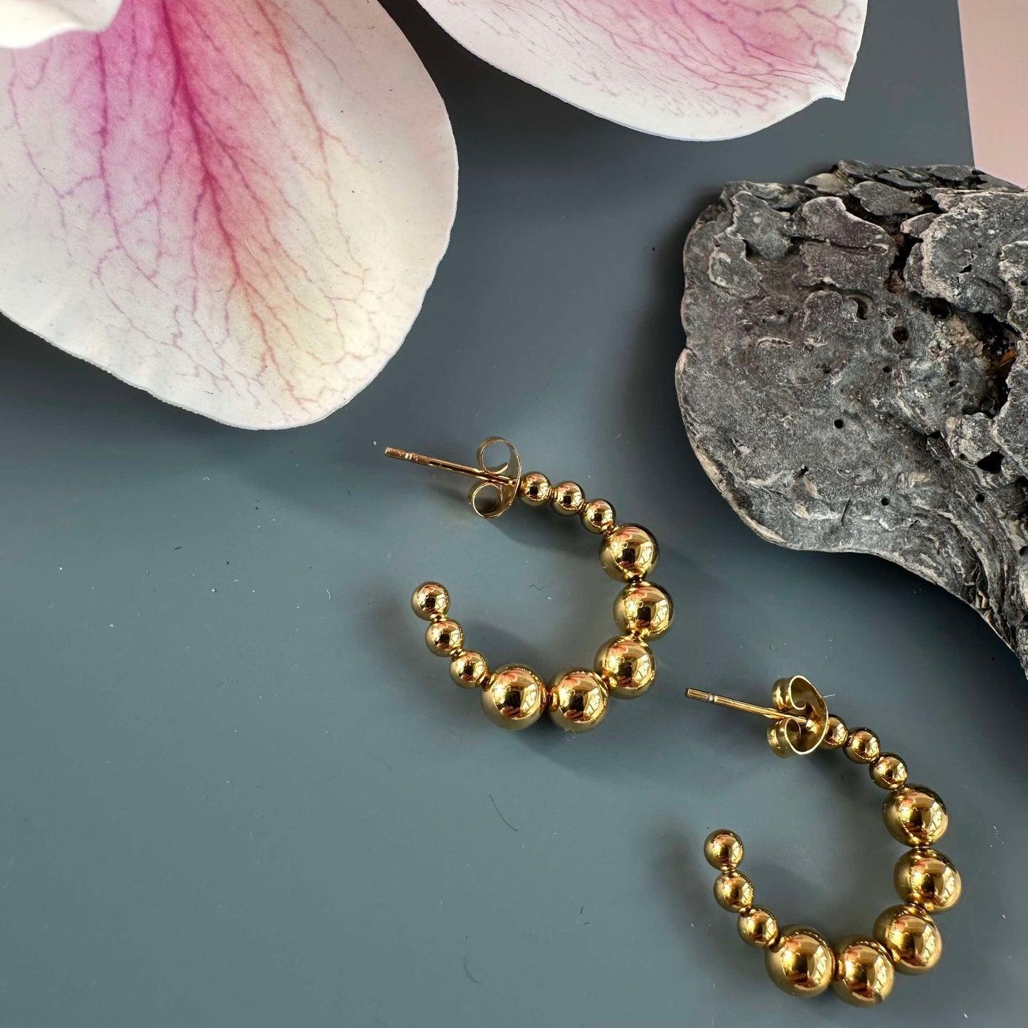 Ohrringe Gunilla 20 mm - 18k vergoldet