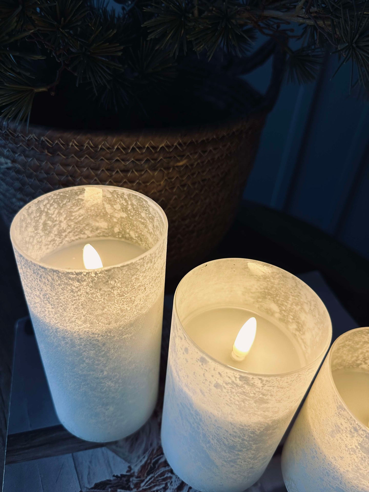 LED-Kerzen FROZEN - Weiß 3 Stk