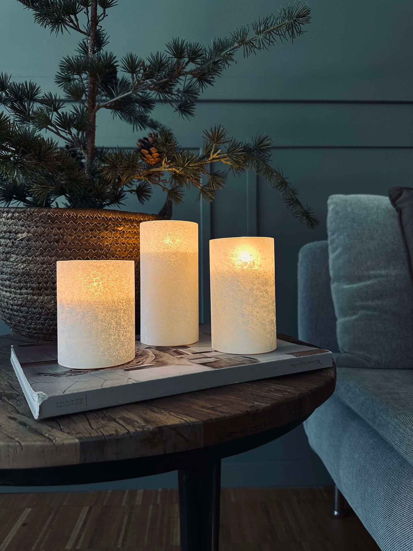 LED-Kerzen FROZEN - Weiß 3 Stk