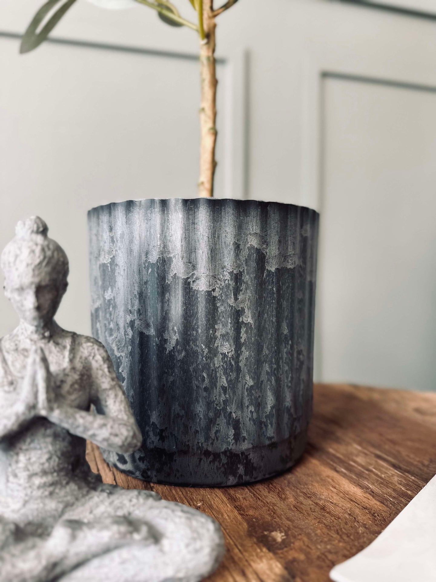 Pflanztöpfe im Beton-Look - Set mit 2 Stück