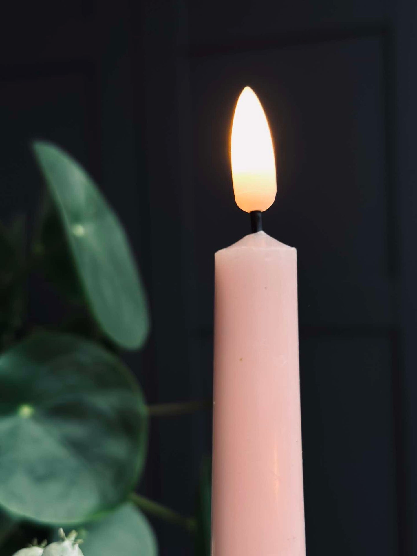LED Stumpenkerzen Rosa - 2 Stk.