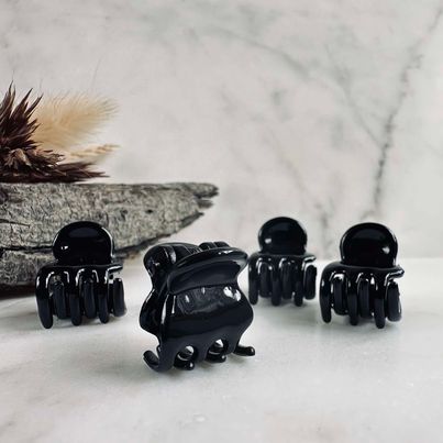 Haarclips Gaisa Black mini - 4 Stk.