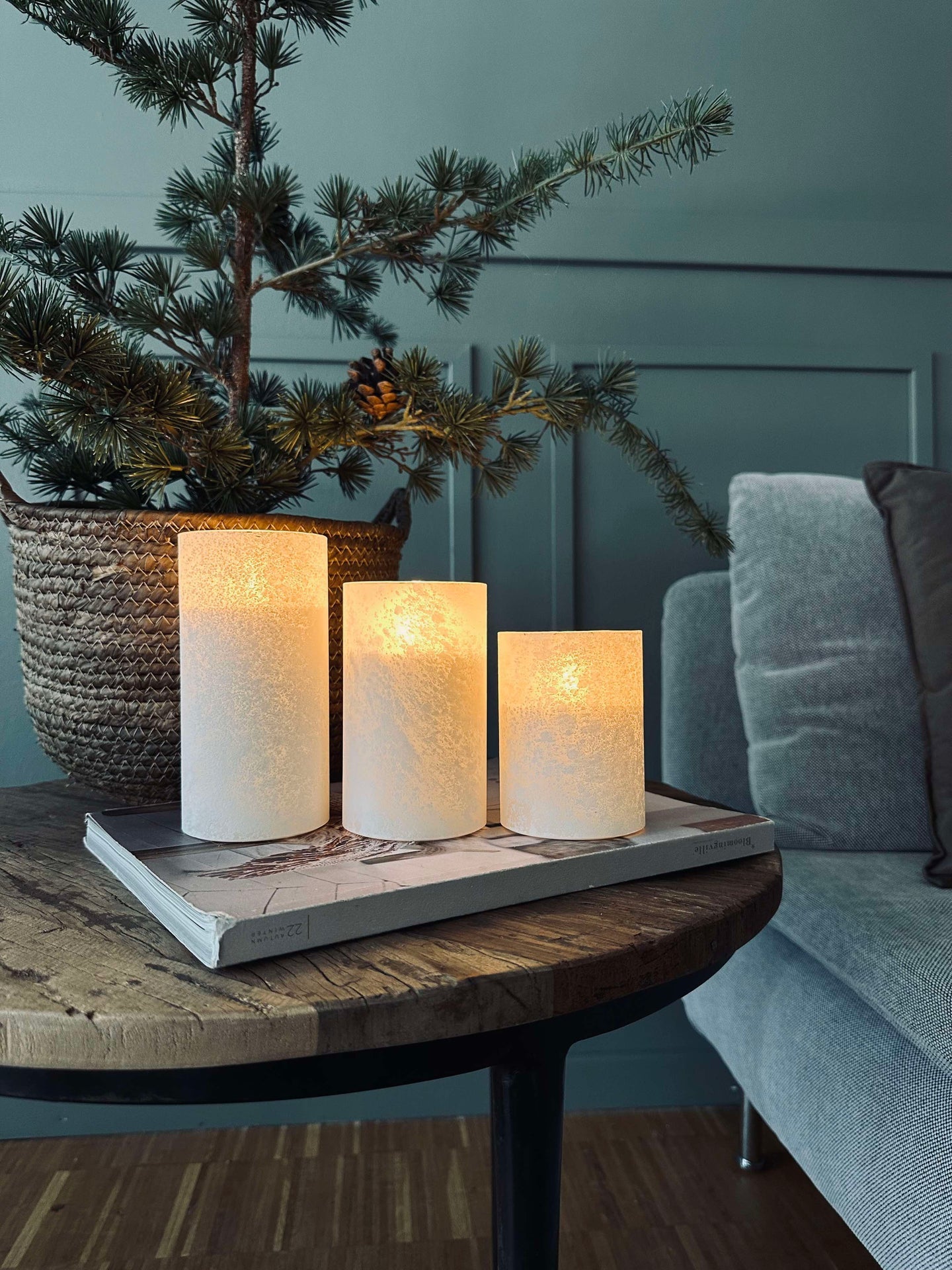 LED-Kerzen FROZEN - Weiß 3 Stk