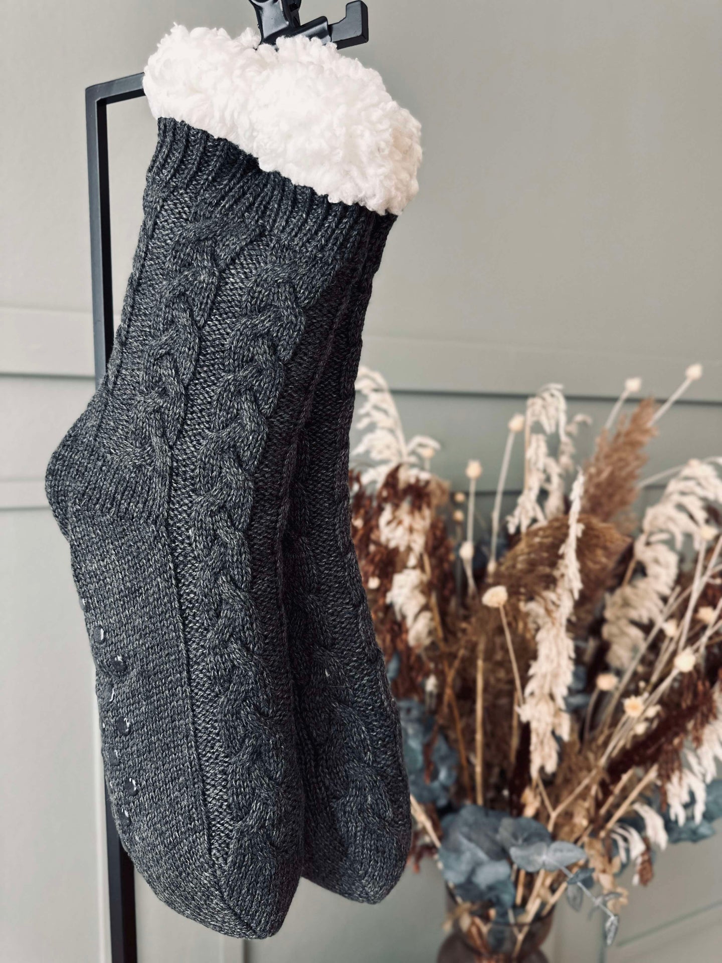 Fleece-Socken Stone