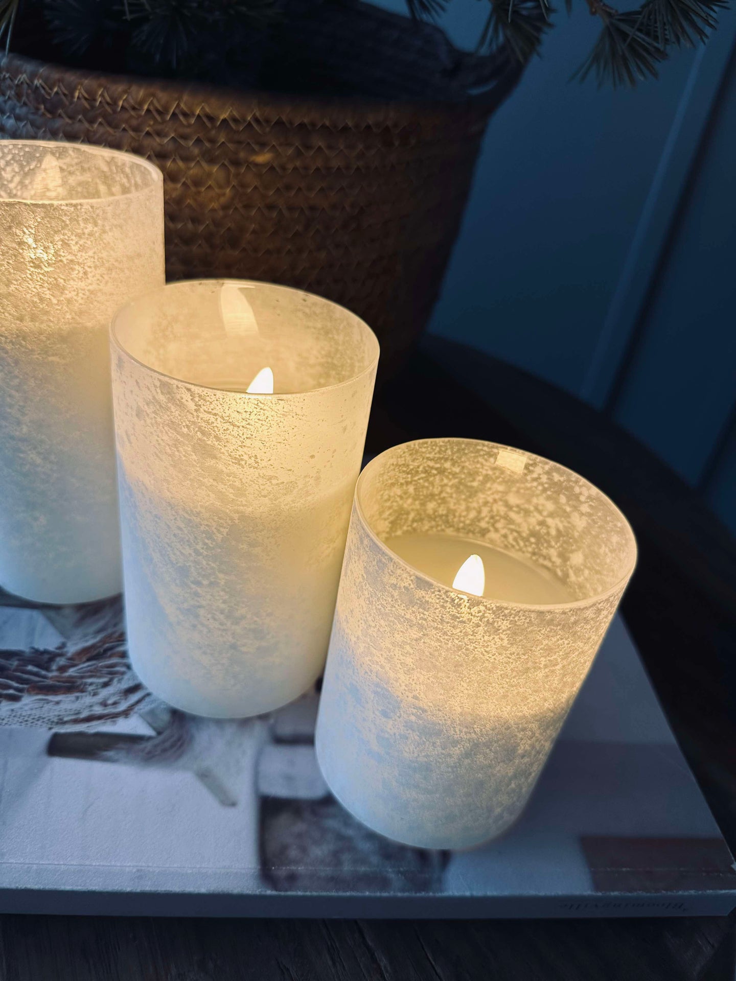 LED-Kerzen FROZEN - Weiß 3 Stk
