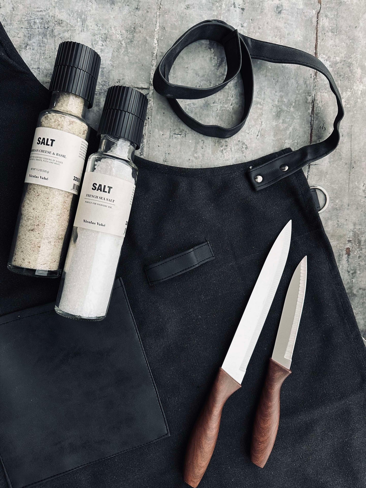 Schürze aus Canvas - Stone mit Taschen