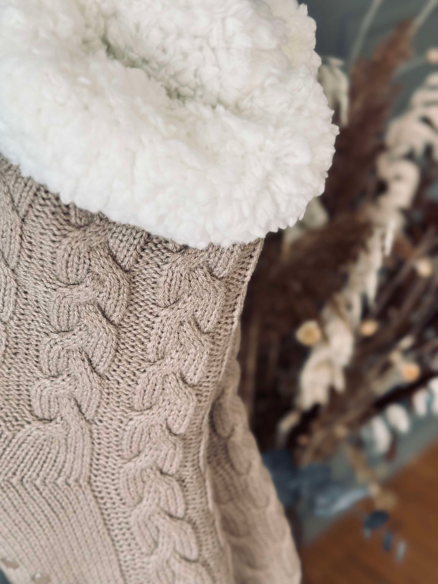 Socken Fleece Beige