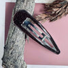 Haarspange Braun Glitzer - 1 Stk