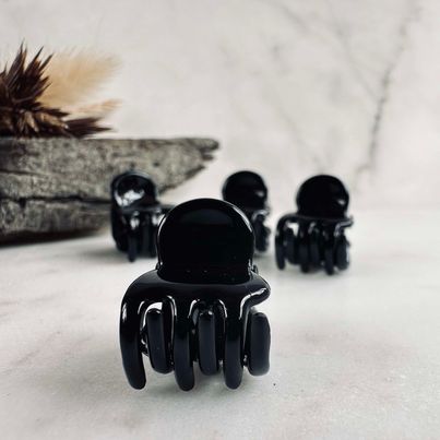 Haarclips Gaisa Black mini - 4 Stk.