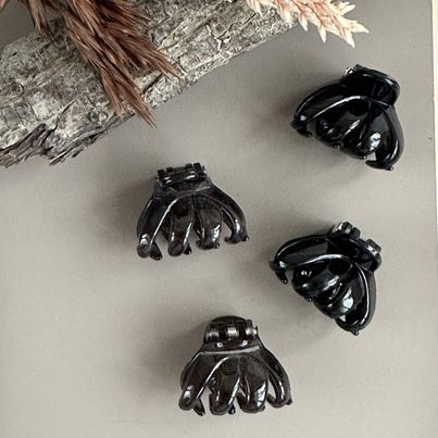Haarklemmen Black / Thunder - 4 Stk.