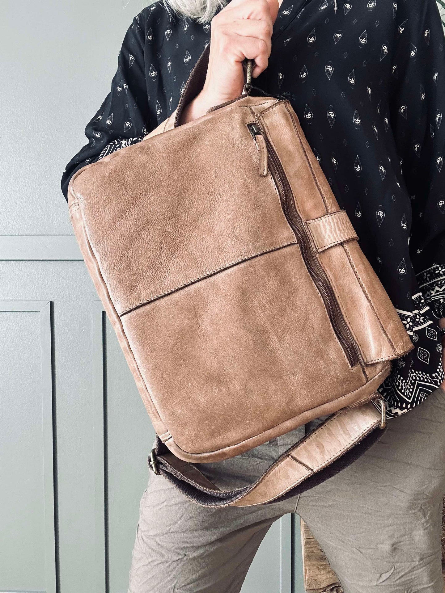 Arbeitstasche - Raw Taupe