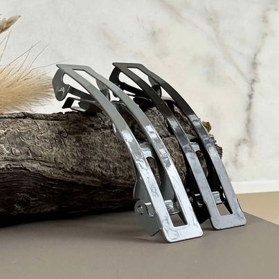 Haarspangen Mina Black / Grey - 2 Stk.