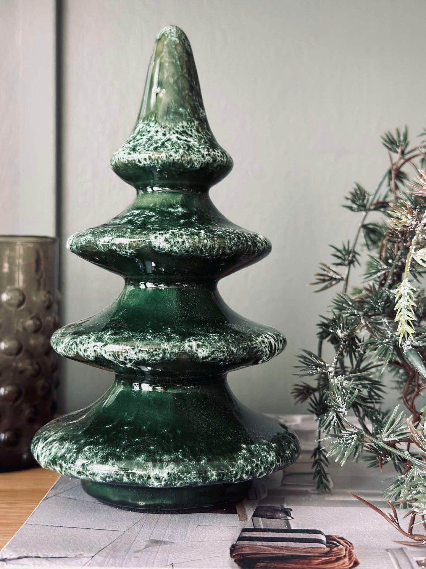 Weihnachtsbaum Keramik 18 cm