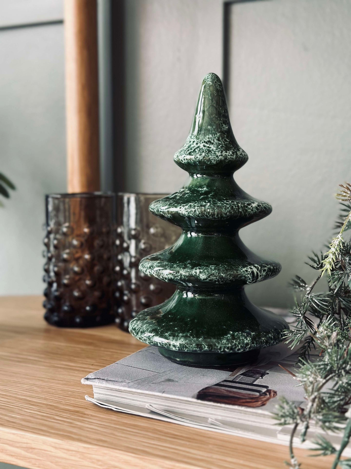 Weihnachtsbaum Keramik 18 cm
