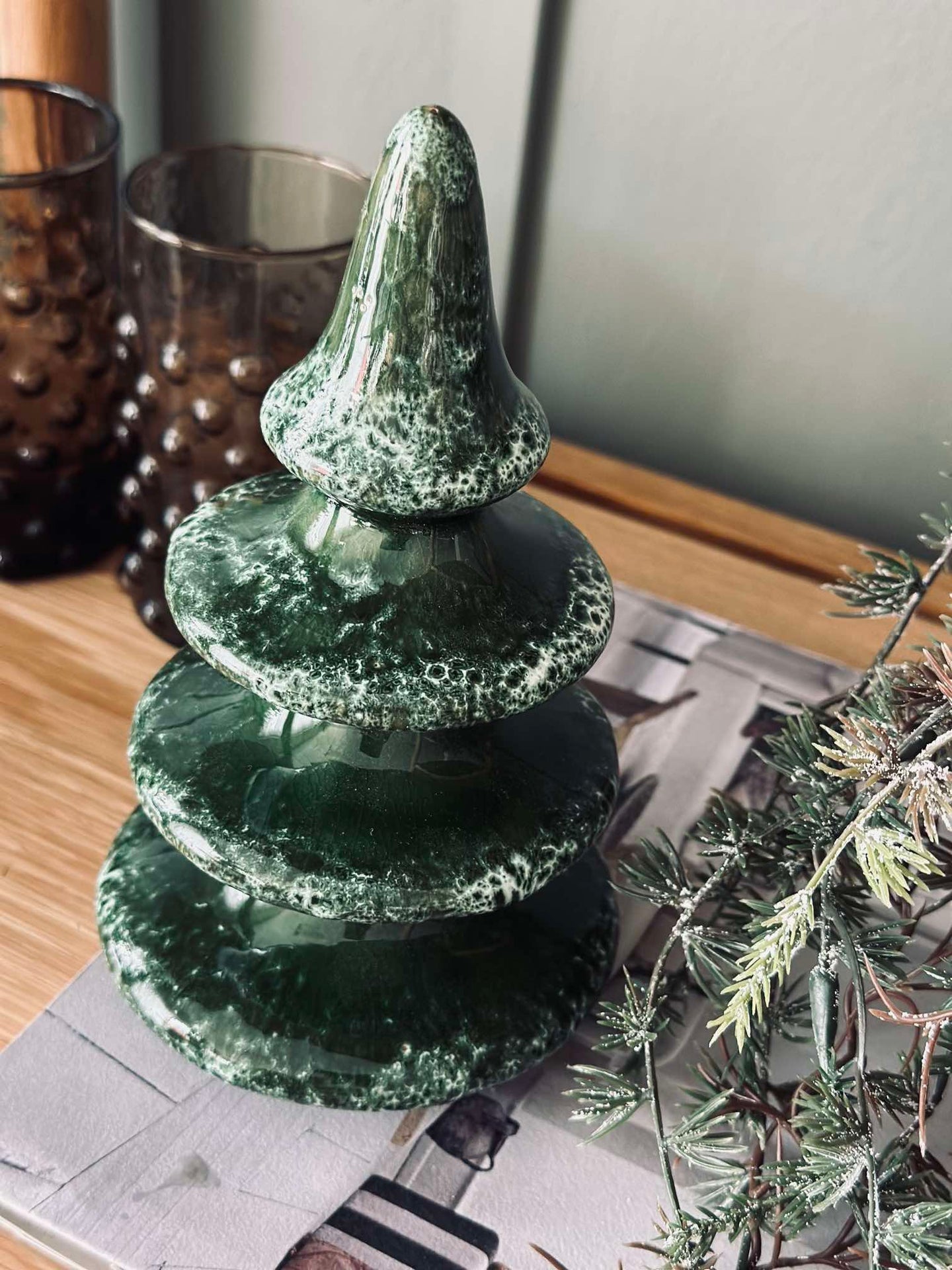 Weihnachtsbaum Keramik 18 cm